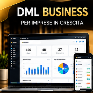Copertina DML BUSINESS nero e oro
